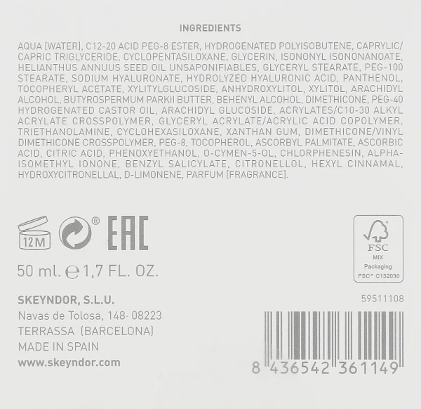 Інтенсивний зволожуючий крем (для сухої та дуже сухої шкіри) / Power Hyaluronic intensive moisturising cream / Skeyndor купить