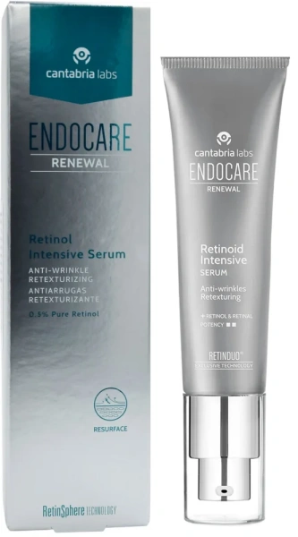 Омолоджувальна сироватка для обличчя з ретинолом / ENDOCARE RENEWAL Retinol Intensive Serum / Cantabria Labs
