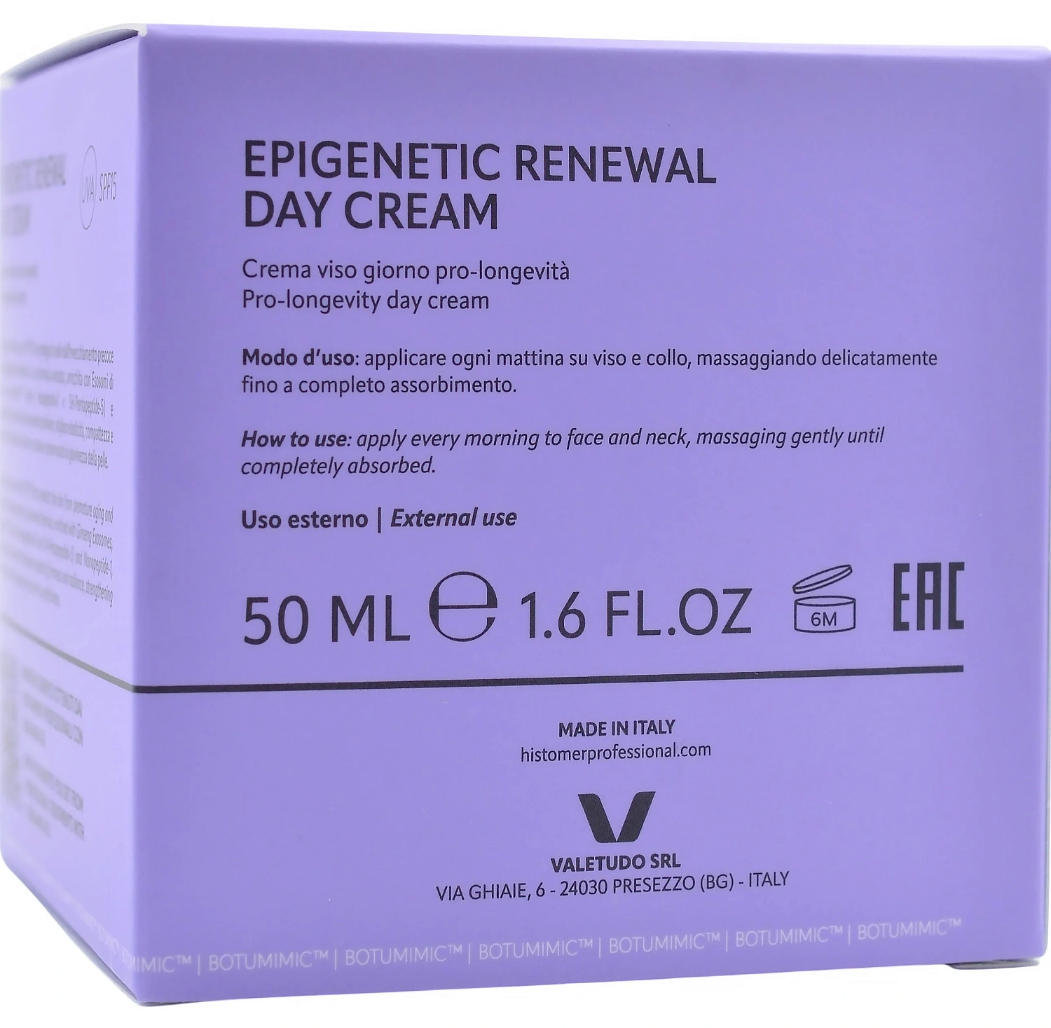 Денний крем EPIGENETIC RENEWAL / Epigenetic Renewal Day Cream / Histomer
