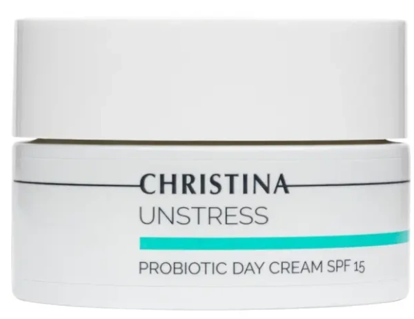 Денний крем із пробіотичною дією SPF 15 / Unstress / CHRISTINA
