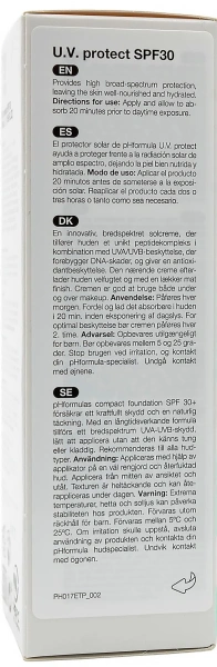 Солнцезащитный UVA-UVB крем SPF30+ / U.V. protect SPF30+ / pHformula купить