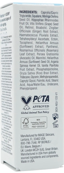 Концентрат чистого ретинола 0.1% / Ageless+ Retinol Pure Liquid Retinol 0.1% / Image Skincare
