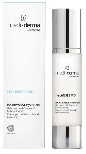 Зволожуючий крем-гель для обличчя / Hylanses MD Facial Gel Cream / Mediderma