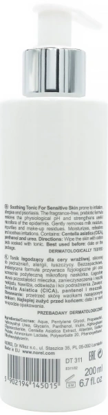 Безспіртовий пребіотичний тонік для чутливої ​​шкіри / Sensitive – Soothing Tonic For Sensitive Skin / Norel купить