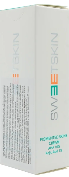 Крем для шкіри з пігментними плямами АНА 10% / CREMA PELLI PIGMENTATE AHA 10% / Sweet Skin System