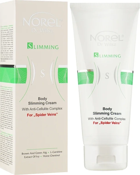 Крем для схуднення з антицелюлітним комплексом / Body slimming cream with anti-cellulite complex for “spider veins” / Norel купить