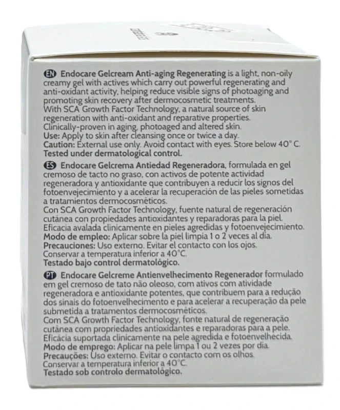 Регенерирующий омолаживающий гель-крем Endocare / ENDOCARE GEL CREAM / Cantabria Labs купить