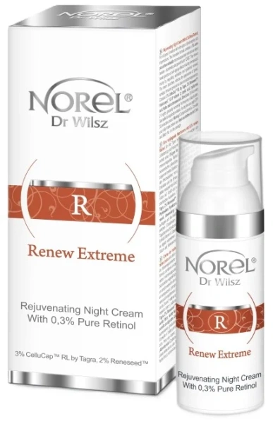 Омолоджуючий нічний крем із 0,3% чистого ретинолу / Rejuvenating night cream with 0,3% Pure Retinol / Norel купить