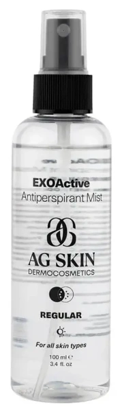 Мультифункціональна антипотова рідина / EXOActive Antiperspirant Mist / AG Skin
