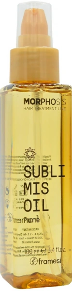 Зволожуюча олія для блиску та м'якості волосся / Morphosis Sublimis Oil Pure / Framesi купить