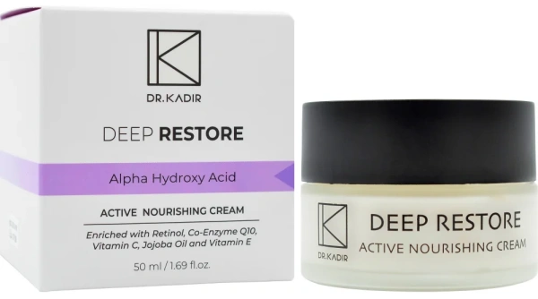 Нічний живильний крем глибоке відновлення / Deep Restore Active Nourishing Cream / Dr.Kadir