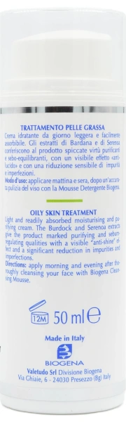 Крем для жирной кожи / OILY SKIN / Biogena купить