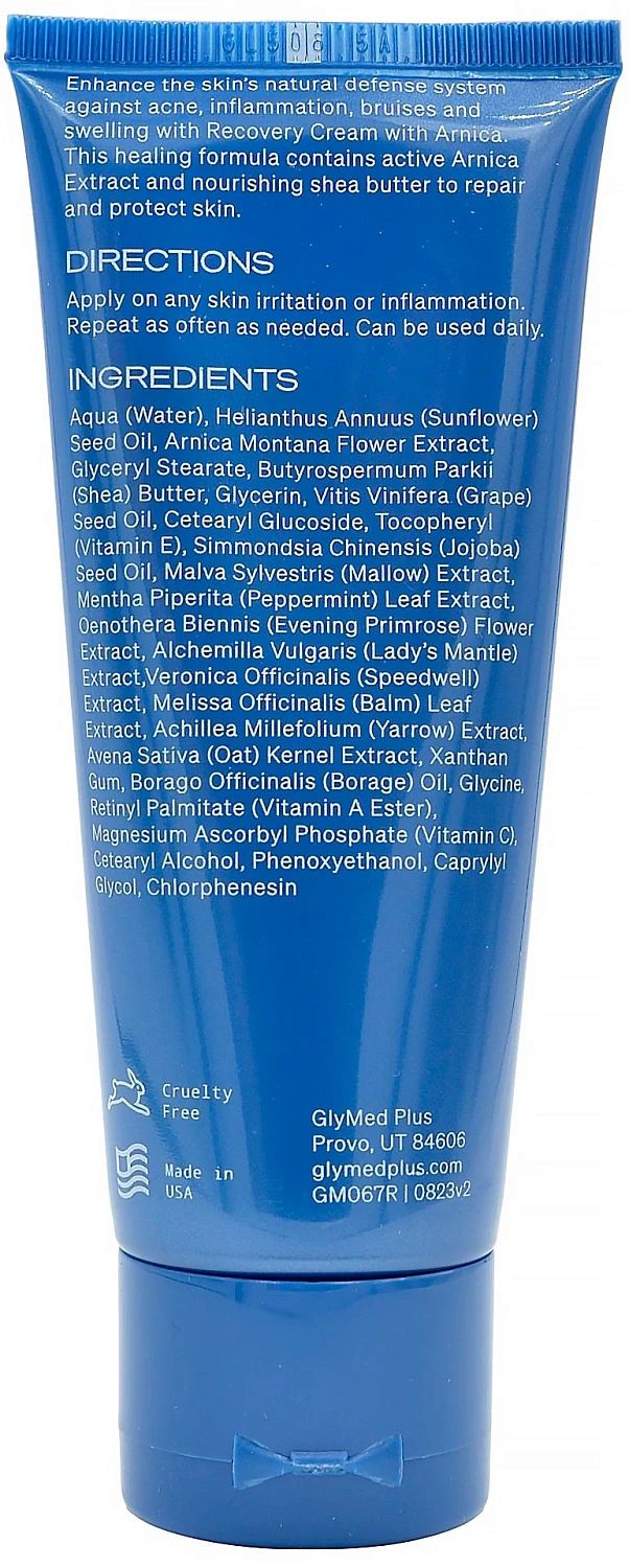 Заспокійливий крем із арнікою / Recovery Cream with Arnica / GlyMed Plus