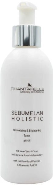 Освітлюючий та нормалізуючий тонік pH 4.5/ Sebumelan Holistic Toner pH 4.5 / Chantarelle