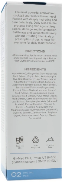 Осветляющая сыворотка для лица / Daily Skin Clarifier / GlyMed Plus купить