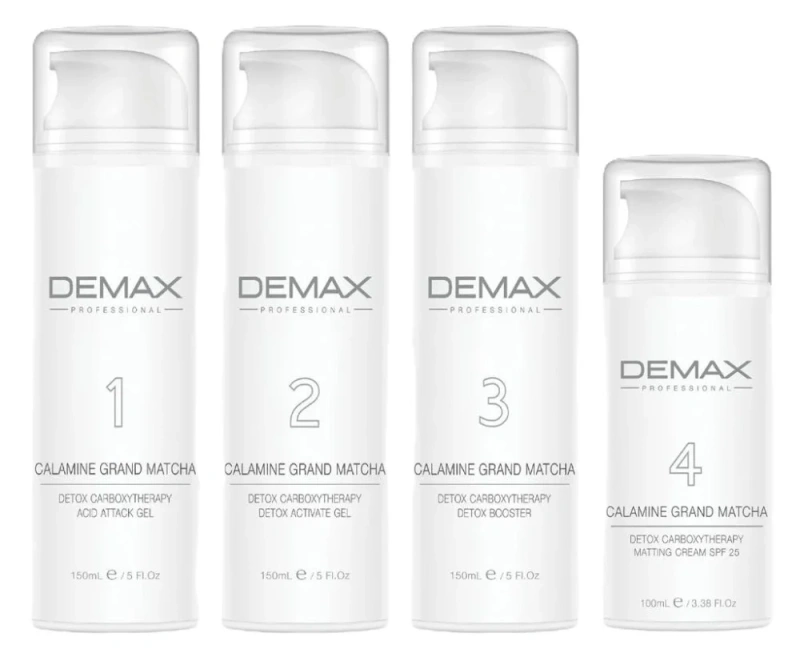 Эритродермальная детоксифицирующая карбокситерапия с матчей / CALAMINE GRAND MATCHA / Demax купить