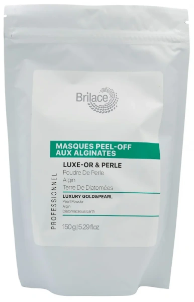 Альгінатна маска з золотом / Luxury Gold and Pearl algin peel-off mask / Brilace