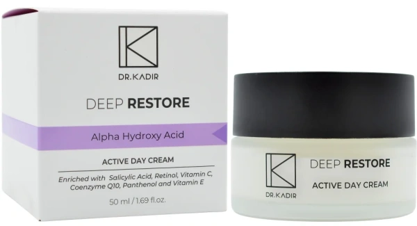 Активний денний крем глибоке відновлення / Deep Restore Active Day Cream / Dr.Kadir
