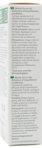 Фокус-гель для шкіри з акне / BIRETIX Focus Gel / Cantabria Labs купить