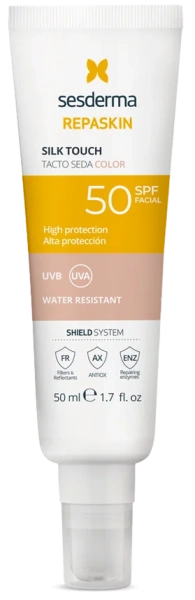 Сонцезахисний крем із тоном / Repaskin Silk Touch Color SPF 50+ / Sesderma купить