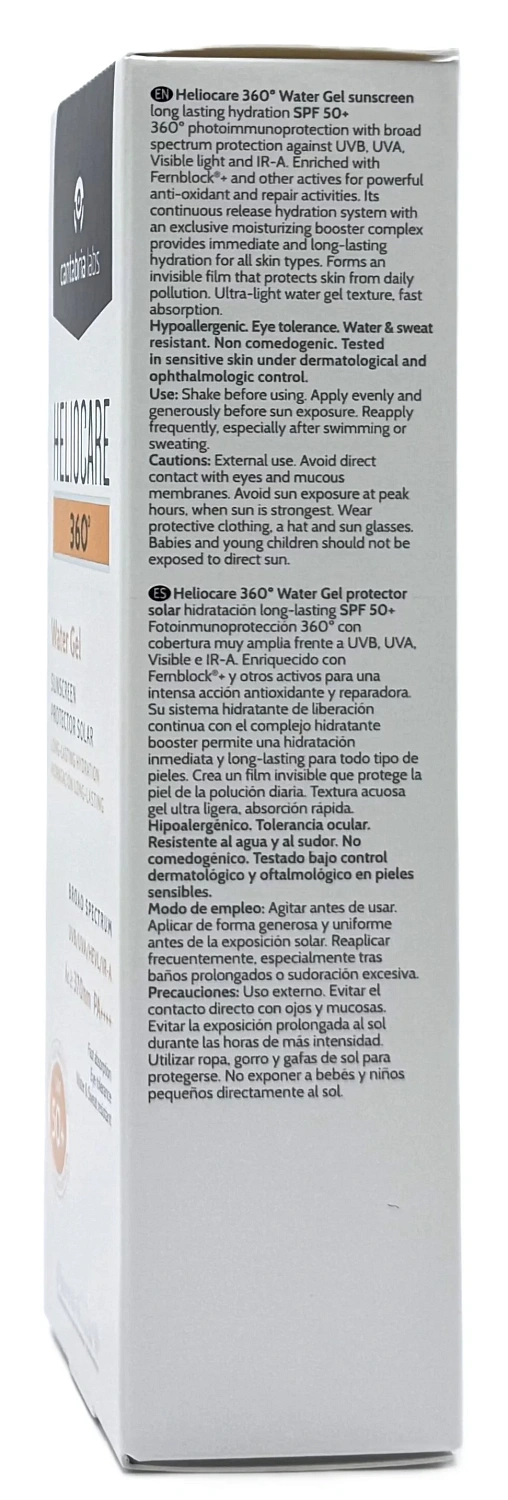 Сонцезахисний зволожуючий гель Heliocare 360º / HELIOCARE 360º WATER-GEL / Cantabria Labs
