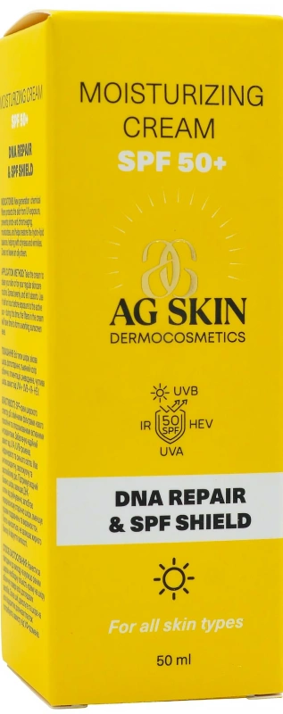 Увлажняющий крем из СПФ 50+ / Moisturising cream SPF 50+ / AG Skin купить
