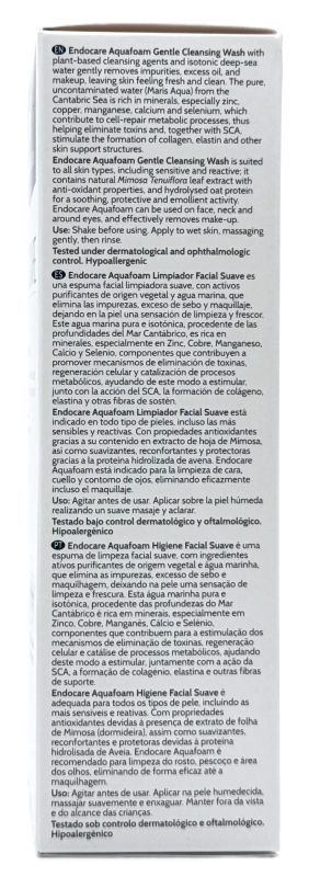 Деликатная очищающая пенка для лица Endocare / ENDOCARE AQUAFOAM LIMP FAC / Cantabria Labs купить