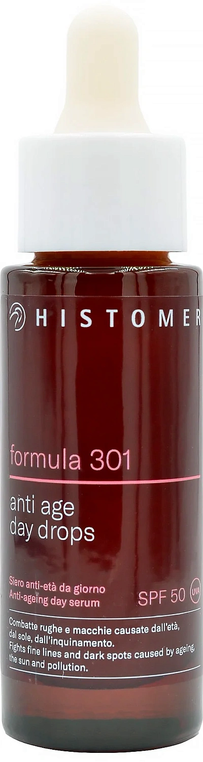 Сироватка денна антивікова / 301 ANTI AGE DAY DROPS SPF 50 / Histomer
