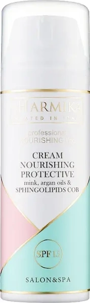 Захисний крем з норковим та аргановим маслом / CREAM NOURISHING PROTECTIVE mink and argan oil Day Cream SPF15 / pHarmika