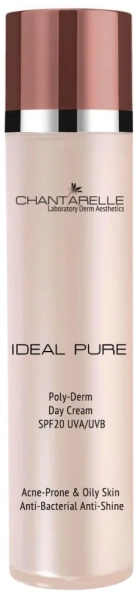 Матуючий денний крем для жирної шкіри SPF20 / Poly-Derm Sebum Balance Day Cream SPF20 UVA / UVB / Chantarelle