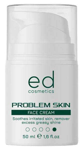 Крем для проблемної шкіри обличчя / PROBLEM SKIN FACE CREAM / ED Cosmetics