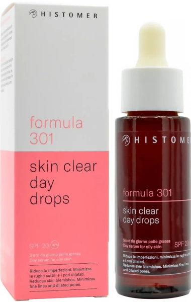 Денна сироватка для жирної шкіри / 301 SKIN CLEAR DAY DROPS SPF20 / Histomer