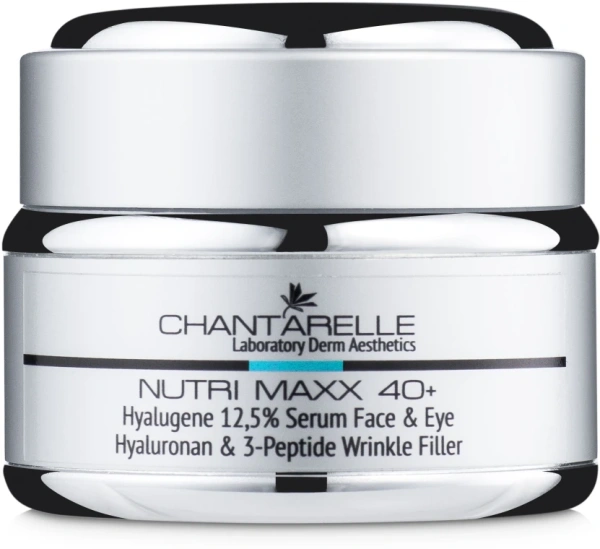Увлажняющая омолаживающая сыворотка / Hyalugene Serum Face & Eye Hyaluronan & 3-Peptide Wrinkle Filler / Chantarelle купить