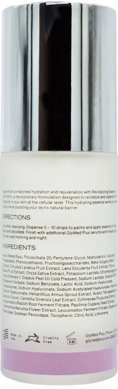 Увлажняющая эссенция / Revitalizing Essence with NAD+ / GlyMed Plus купить