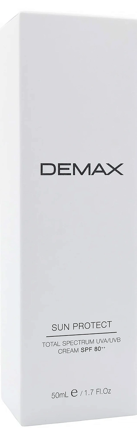 Антиоксидантний сонцезахисний водостійкий крем зволожувач SPF 80 / Demax