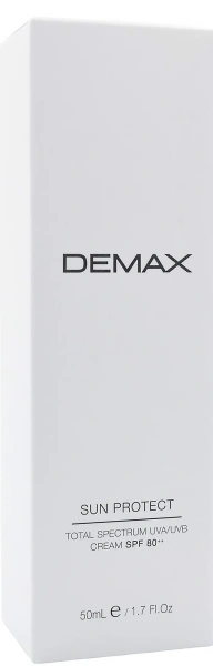 Антиоксидантний сонцезахисний водостійкий крем зволожувач SPF 80 / Demax купить