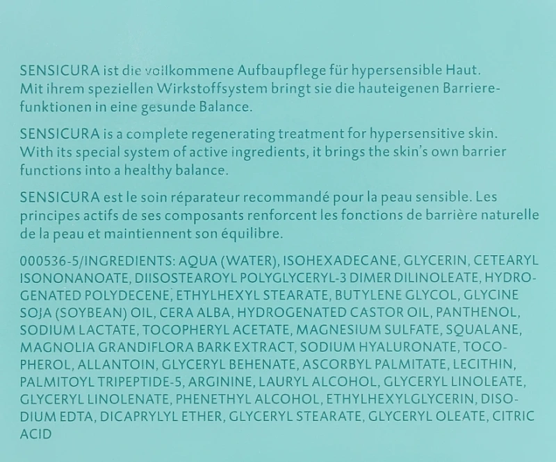 Крем для чувствительной кожи SENSICURA / SENSICURA REGENERATION CREAM / Dr. Spiller купить