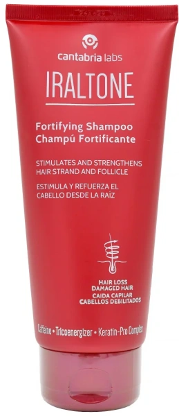 Зміцнюючий шампунь проти випадання волосся / Iralton Fortifying Shampoo / Cantabria labs