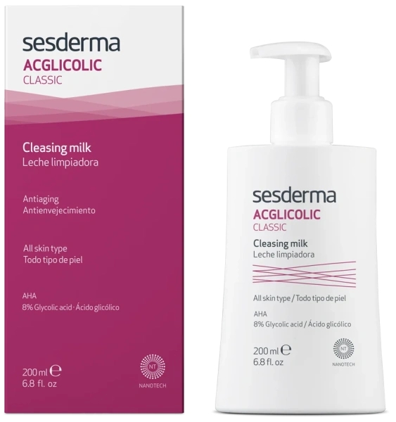 Молочко для зняття макіяжу / Acglicolic Classic Cleansing Milk / Sesderma