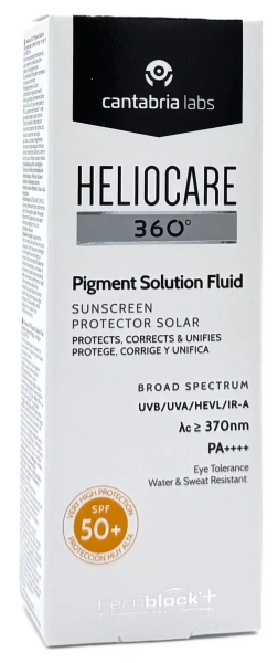 Сонцезахисний флюїд для шкіри з гіперпігментацією / HELIOCARE 360º PIGMENT SOLUT / Cantabria Labs купить