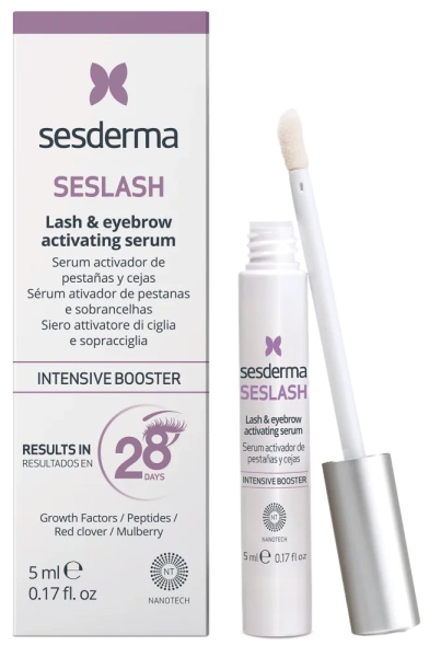 Сироватка-активатор росту вій та брів / SesLash Lash & Eyebrow Growth-Booster / Sesderma