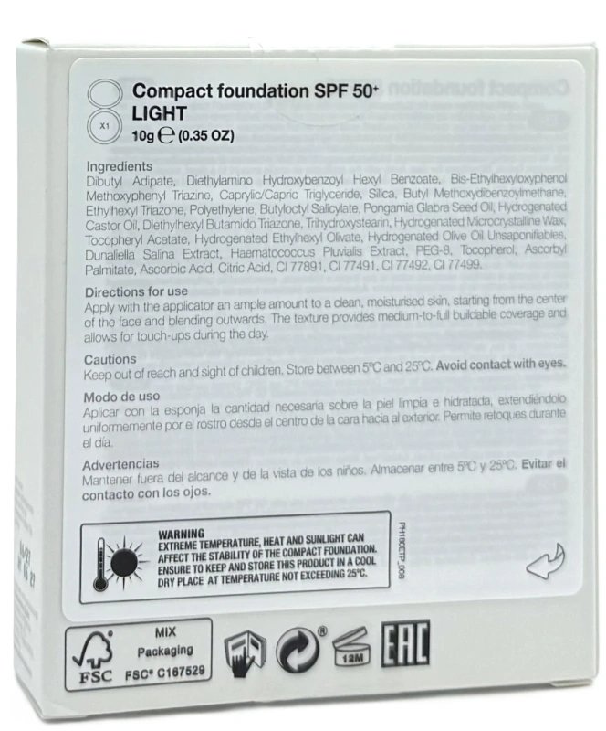 Компактная основа SPF50+ / Compact Foundation SPF50+ / pHformula