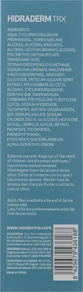 Увлажняющий крем-гель с отбеливающим эффектом / HIDRADERM TRX Gel Cream / Sesderma купить