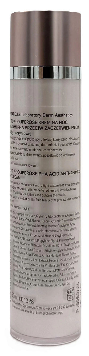 Ночной крем с кислотами PHA / Couperose PHA Acid Night Cream / Chantarelle