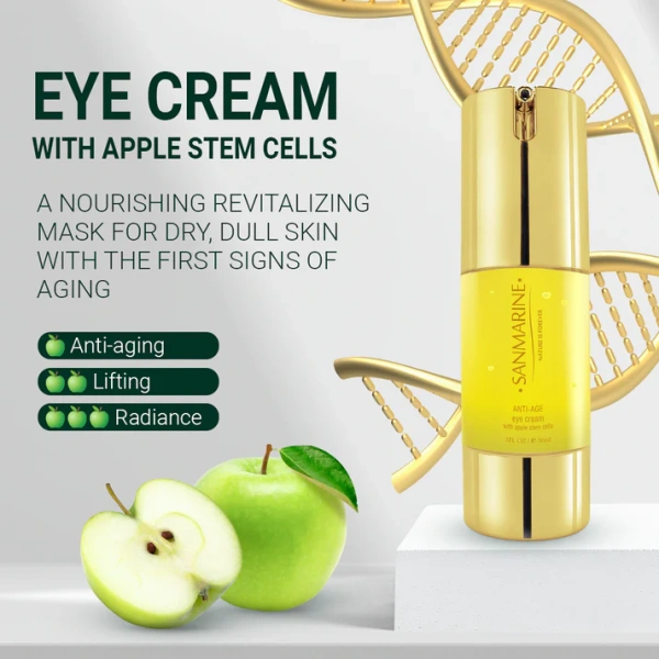 Крем під очі зі стовбуровими клітинами яблука  / EYE CREAM with apple stem cells / Sanmarine купить