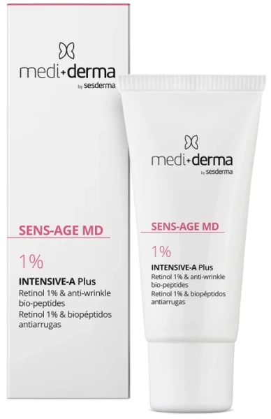 Інтенсивний нічний крем із ретинолом 1% / SENS-AGE MD Intensive-A Plus / Mediderma
