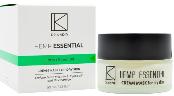 Маска-крем з екстрактом Канабіс для сухої шкіри / Hemp Essential Cream-Mask For Dry Skin / Dr.Kadir