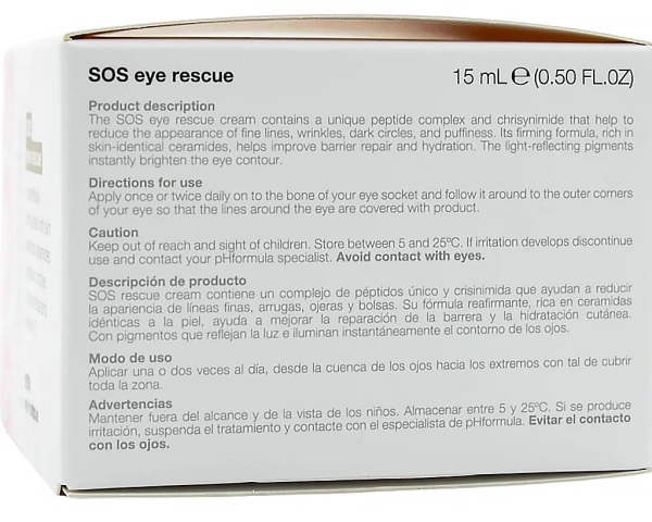 Крем для области глаз SOS / SOS eye rescue / pHformula купить