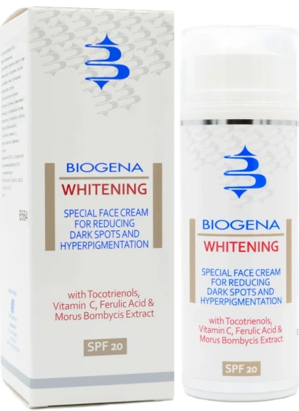 Освітлюючий  крем проти пігментних плям SPF20 / WHITENING / Biogena купить