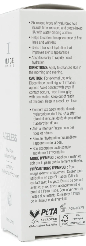 Концентрат гиалуроновой кислоты / AGELESS Total Pure Hyaluronic Filler / Image Skincare купить